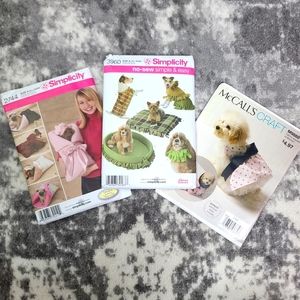 Simplicity McCall's Craft Sewing Pet Dog Puppy Carrier Pillow Blanket Sewing